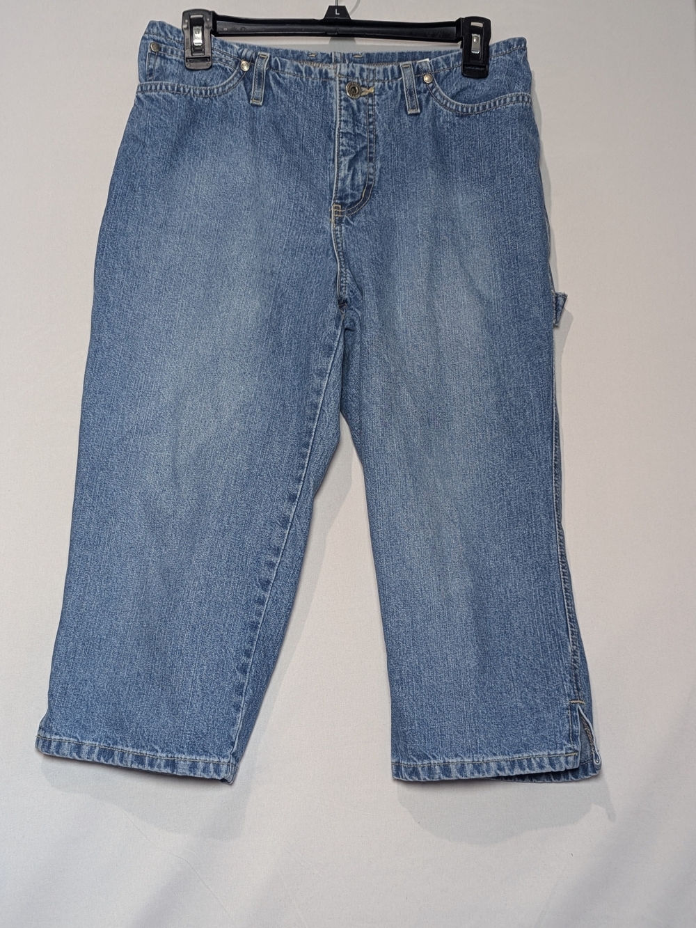 Vintage Hydraulic Made in Canada Carpenter Cargo Capri Jeans Y2K Sz 8